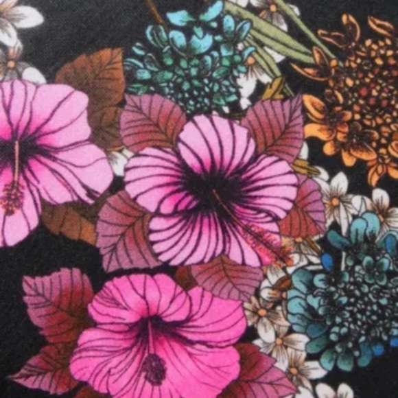 SANDRO Paris Cut Out Floral Jersey Blouse Size L - Picture 7 of 10